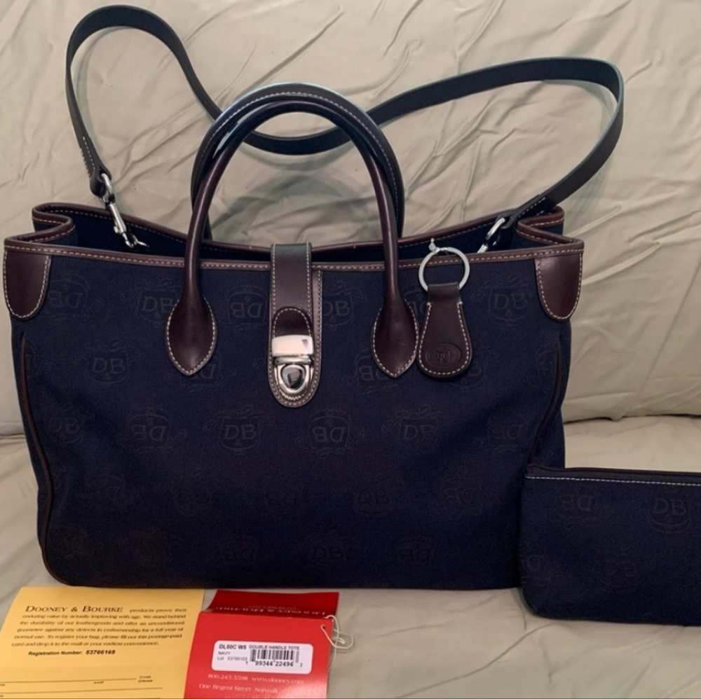 Dooney Double handle tote Vintage